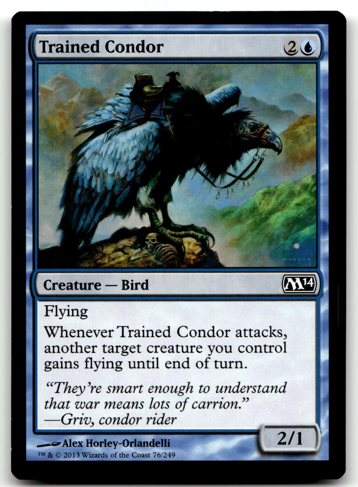 Trained Condor 76 Common Magic 2014 (M14) Magic: The Gathering Near Mint