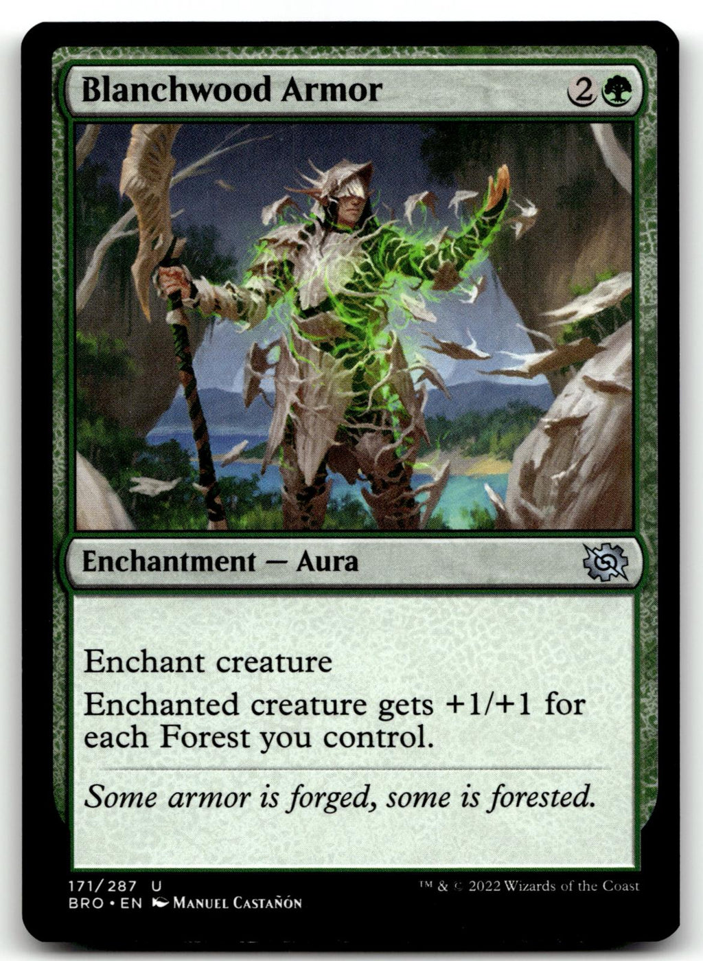 Blanchwood Armor 171 Uncommon The Brothers' War Magic: The Gathering Near Mint