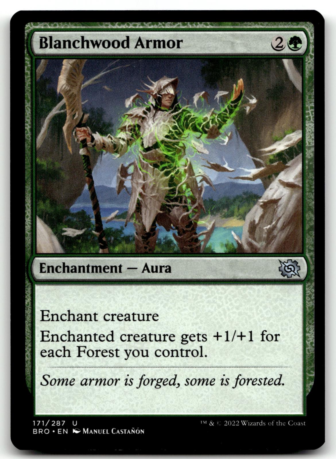Blanchwood Armor 171 Uncommon The Brothers' War Magic: The Gathering Near Mint