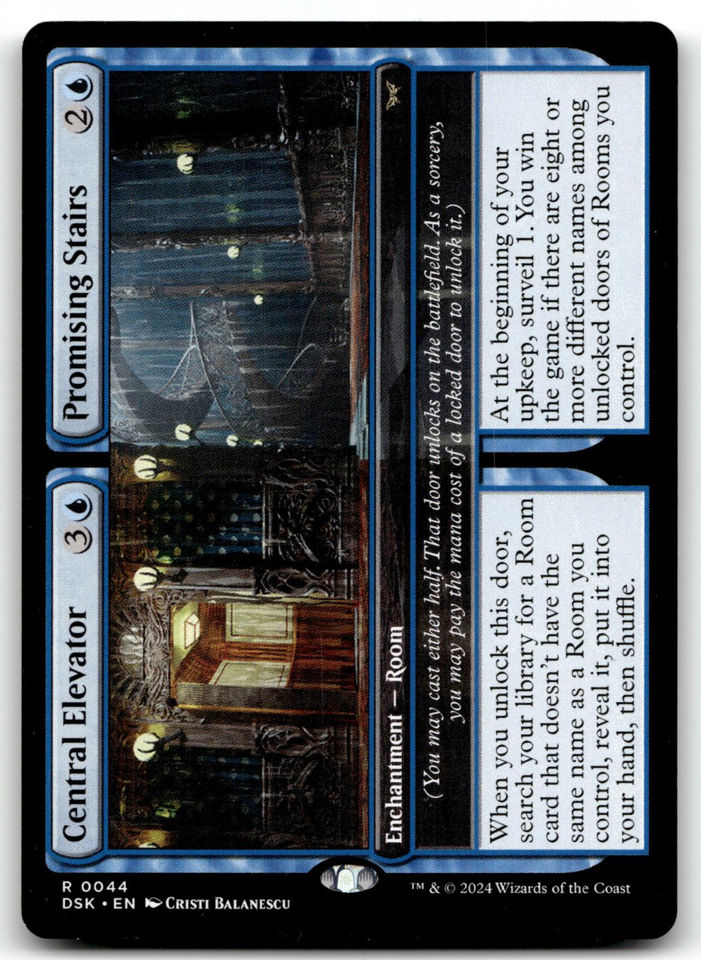 Central Elevator // Promising Stairs 44 Duskmourn: House of Horror Magic: