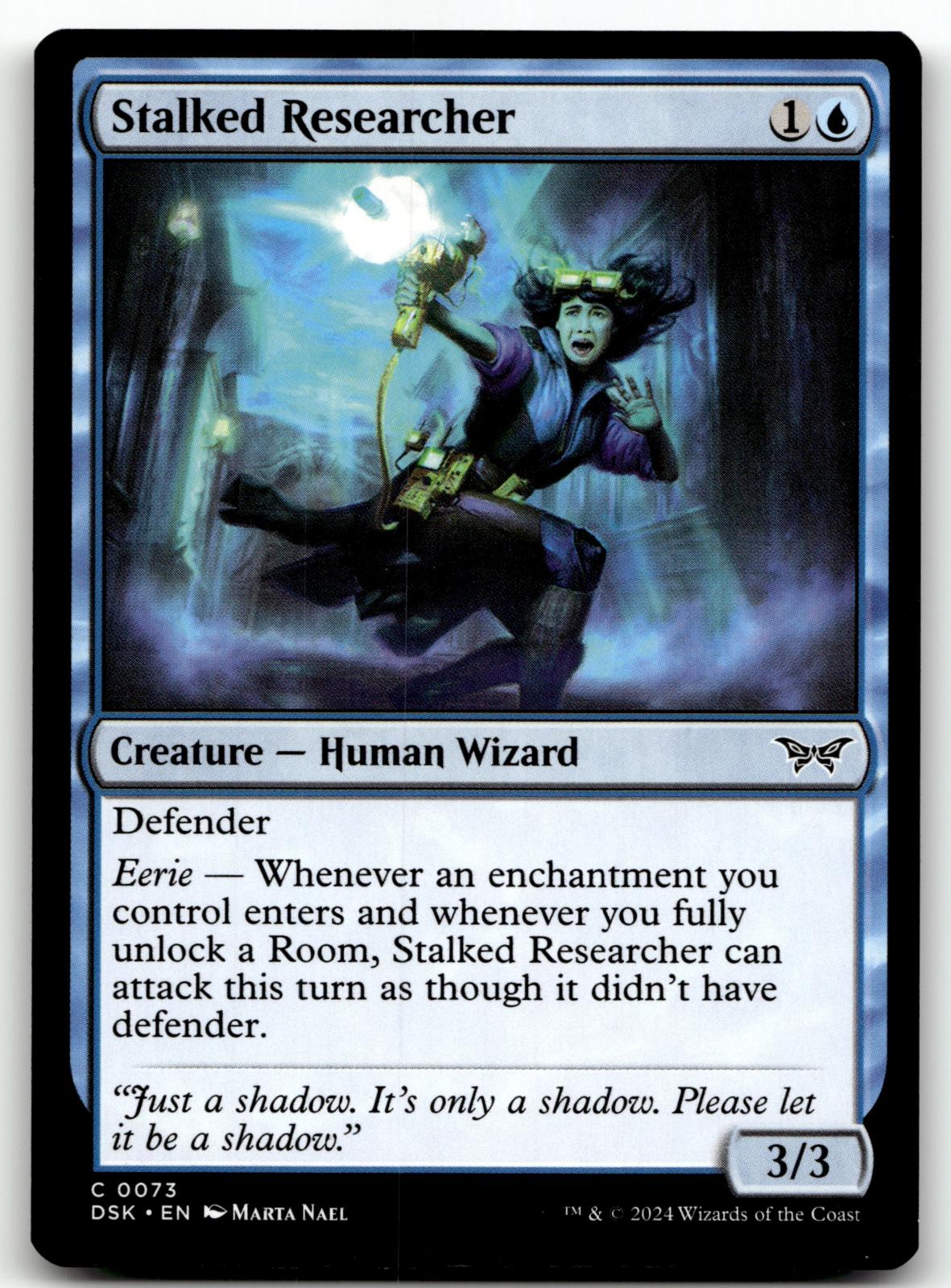 Stalked Researcher 73 Common Duskmourn: House of Horror Magic: The Gathering NM