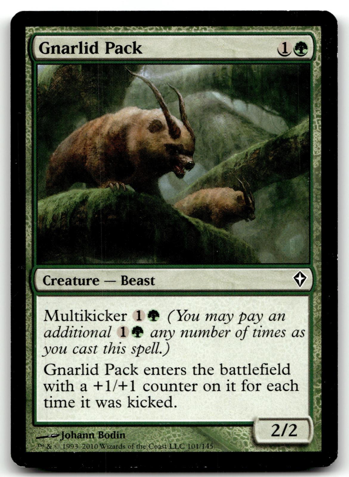 Gnarlid Pack 101 Common Worldwake Magic: The Gathering Near Mint