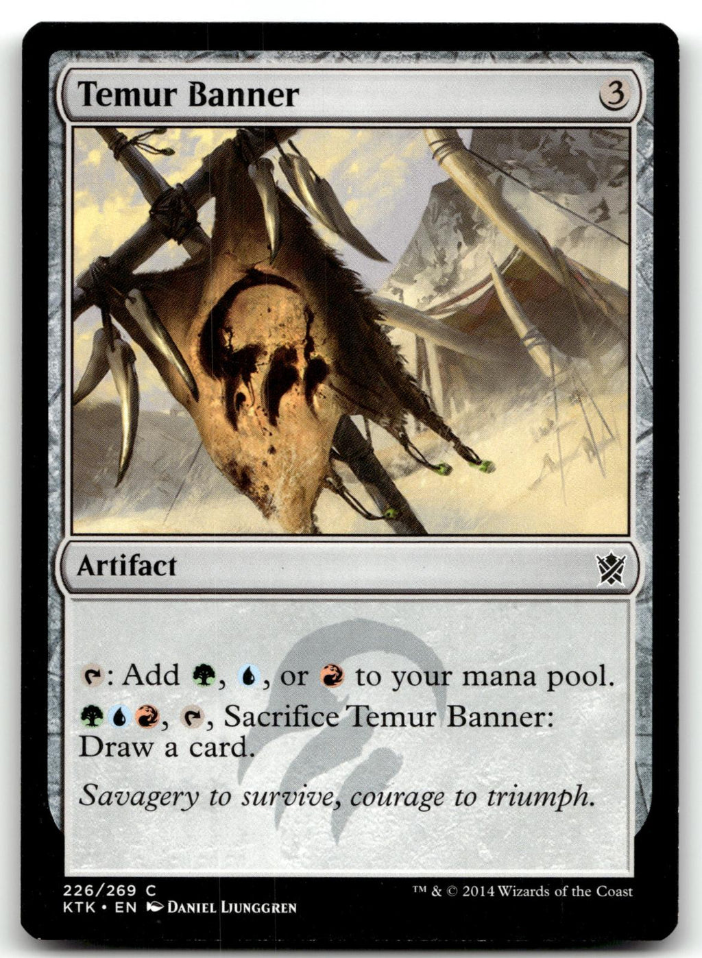 Temur Banner 226 Common Khans of Tarkir Magic: The Gathering Near Mint