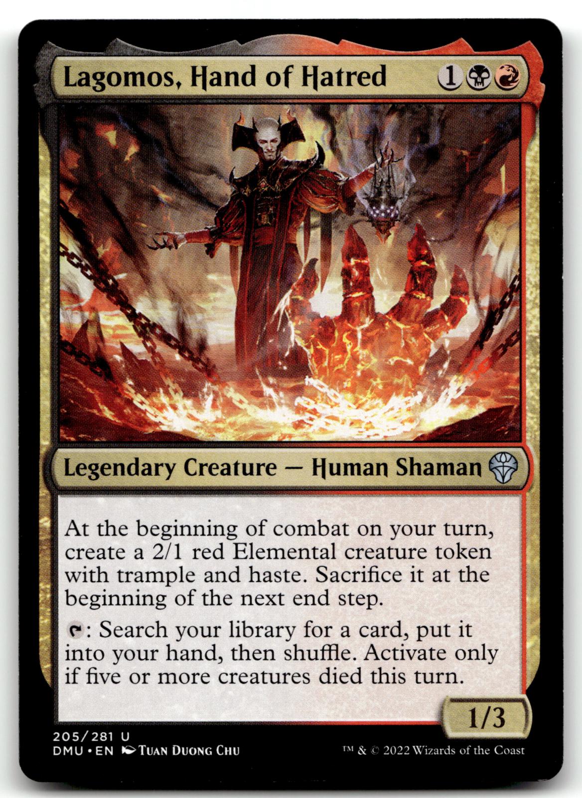 Lagomos, Hand of Hatred 205 Uncommon Dominaria United Magic: The Gathering NM