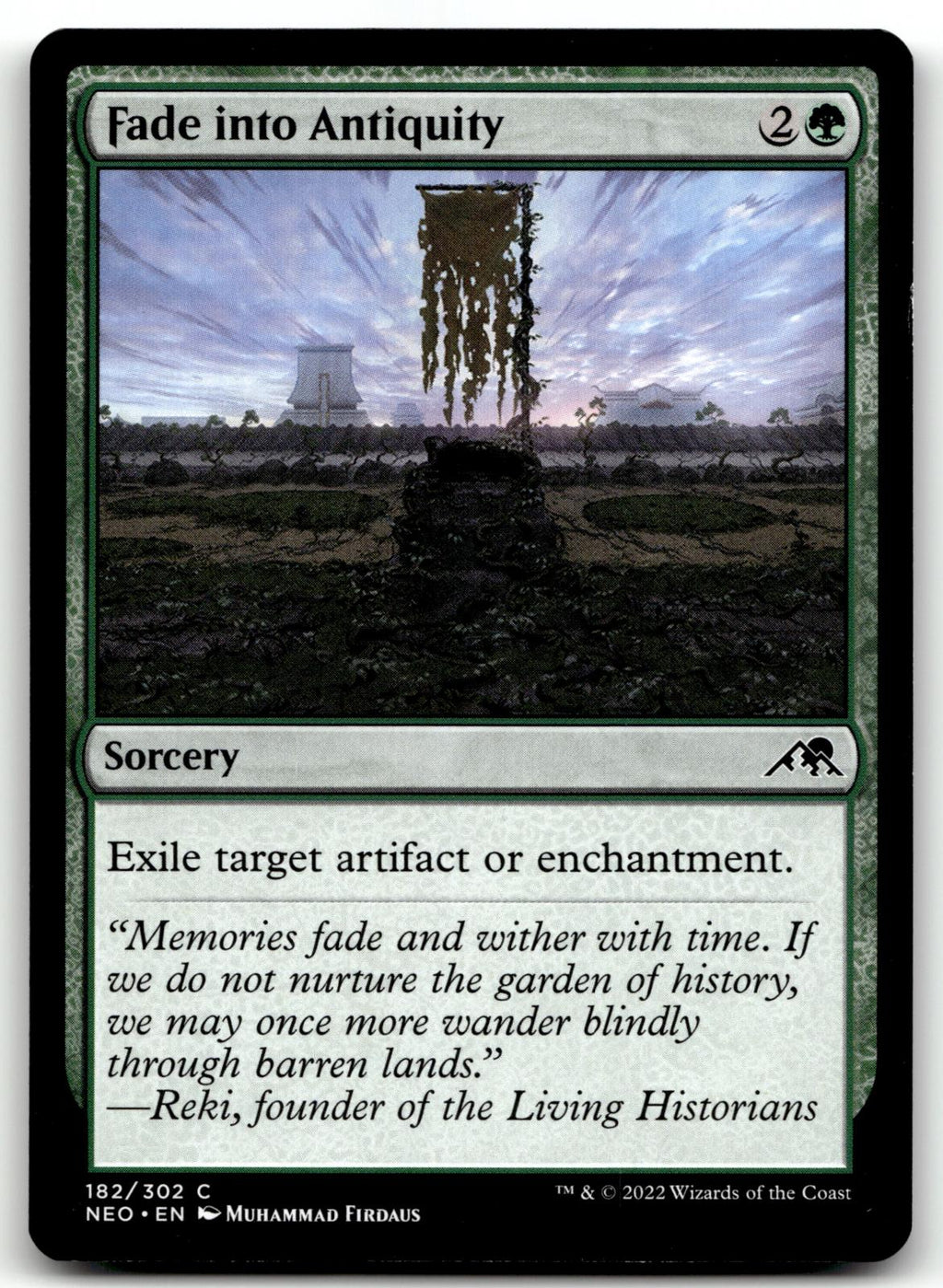 Fade into Antiquity 182 Common Kamigawa: Neon Dynasty Magic: The Gathering NM