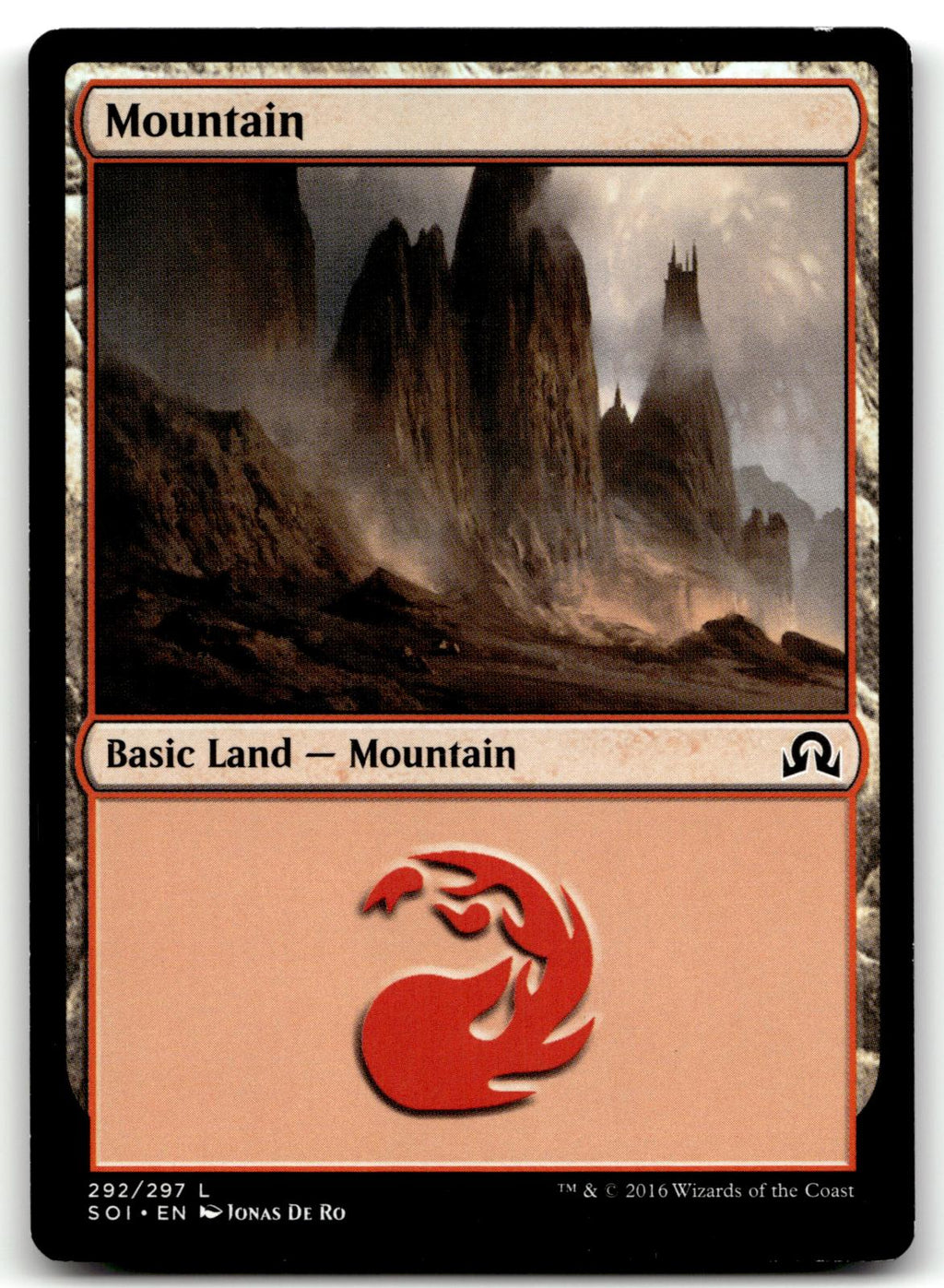 Mountain (292) 292 Land Shadows over Innistrad Magic: The Gathering Near Mint