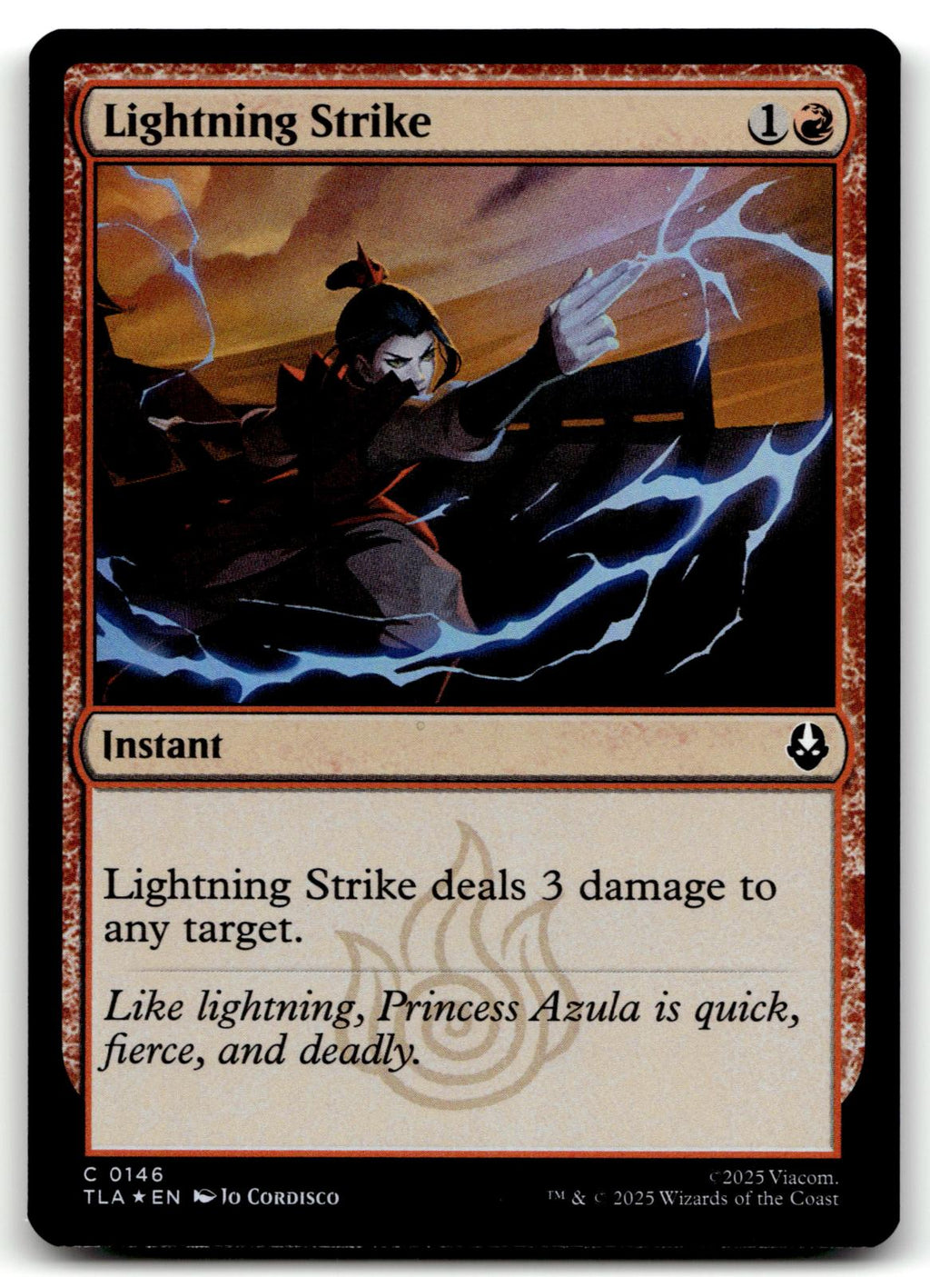 Lightning Strike 146 Avatar: The Last Airbender Magic: The Gathering Foil NM