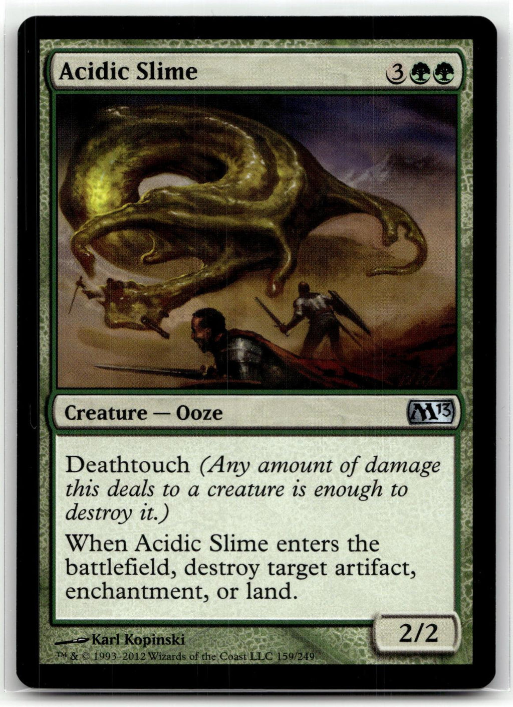 Acidic Slime 159 Uncommon Magic 2013 (M13) Magic: The Gathering Near Mint