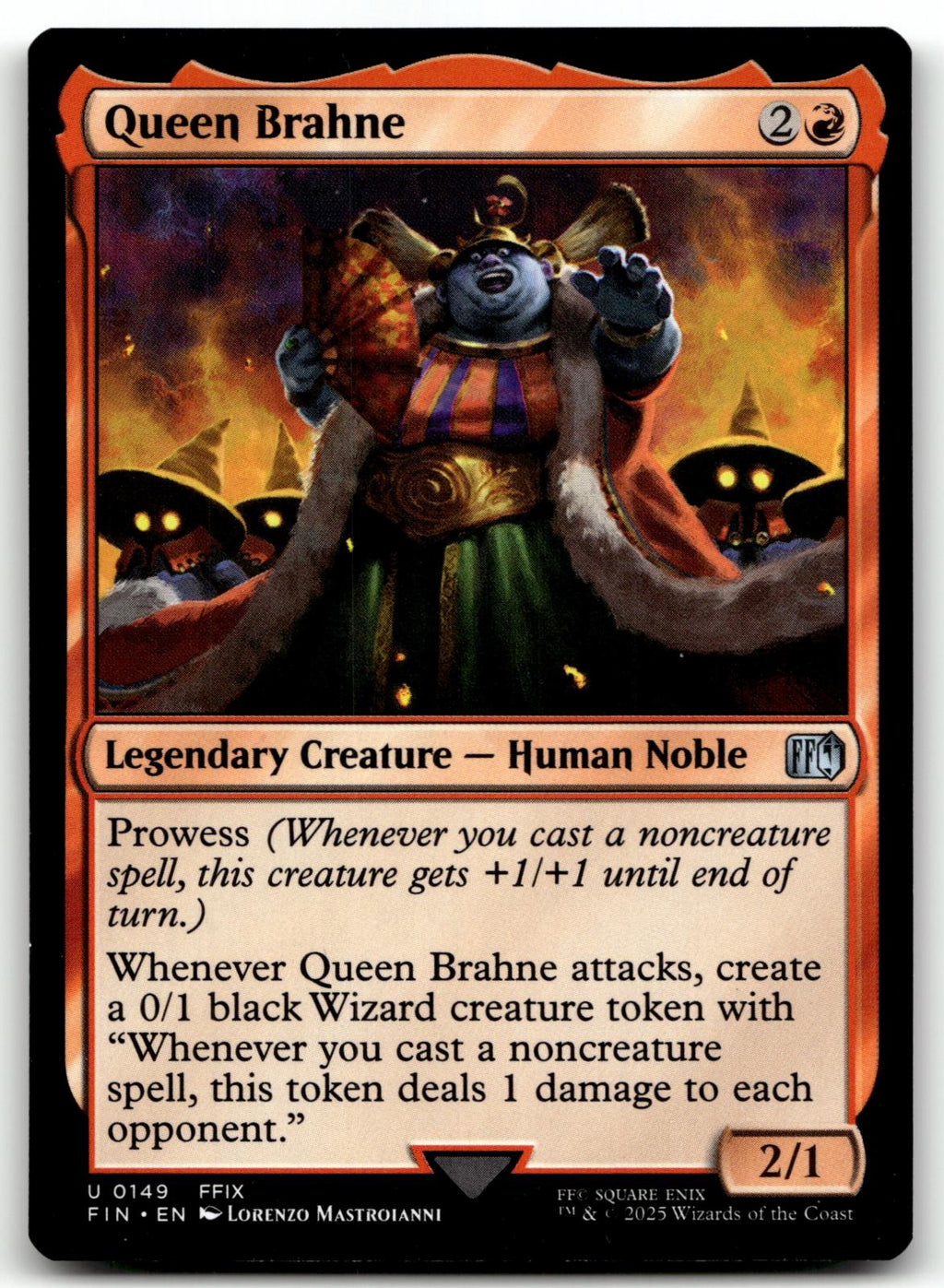 Queen Brahne 149 Uncommon FINAL FANTASY Magic: The Gathering Near Mint