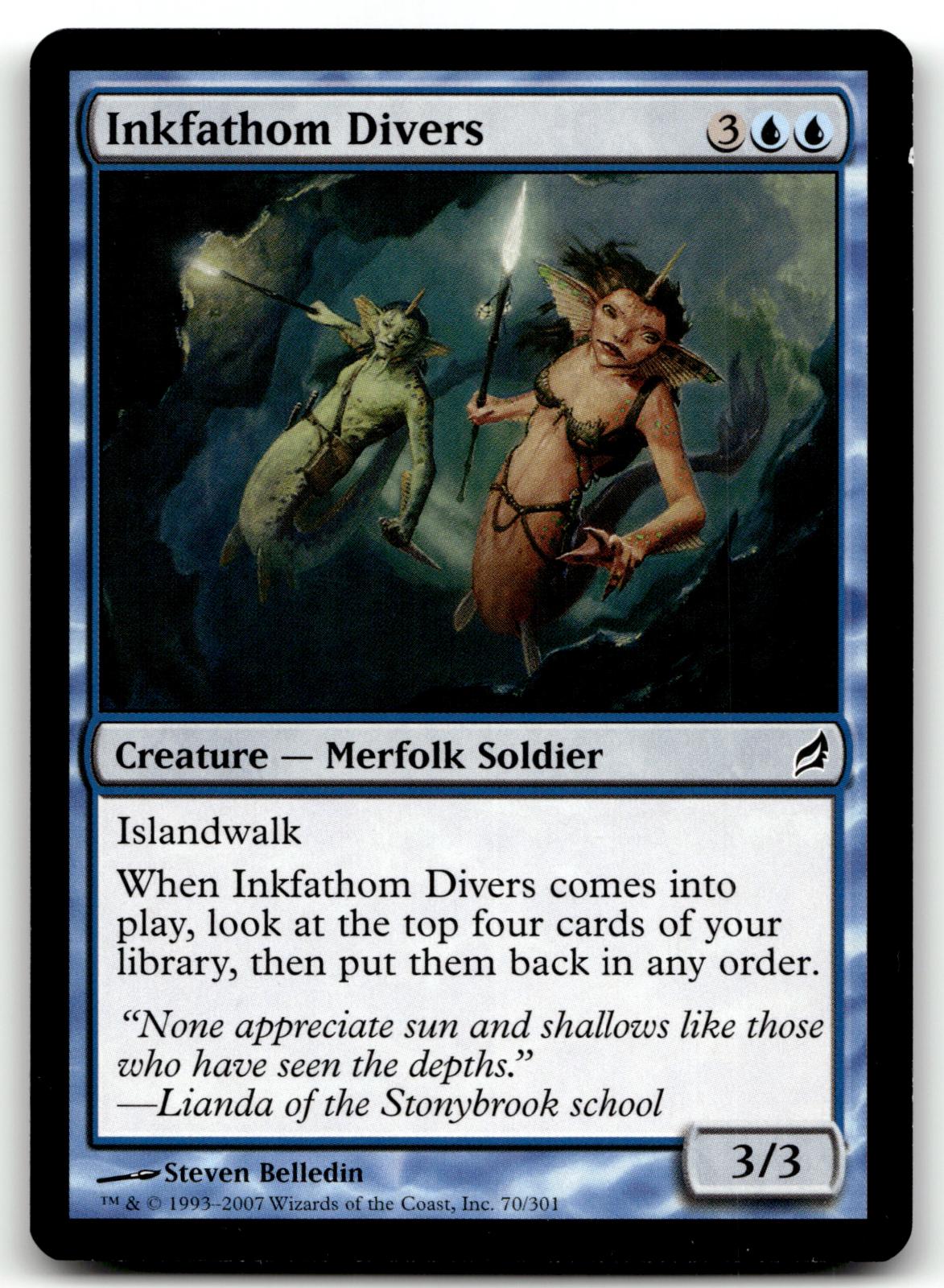 Inkfathom Divers 70 Common Lorwyn Magic: The Gathering Near Mint