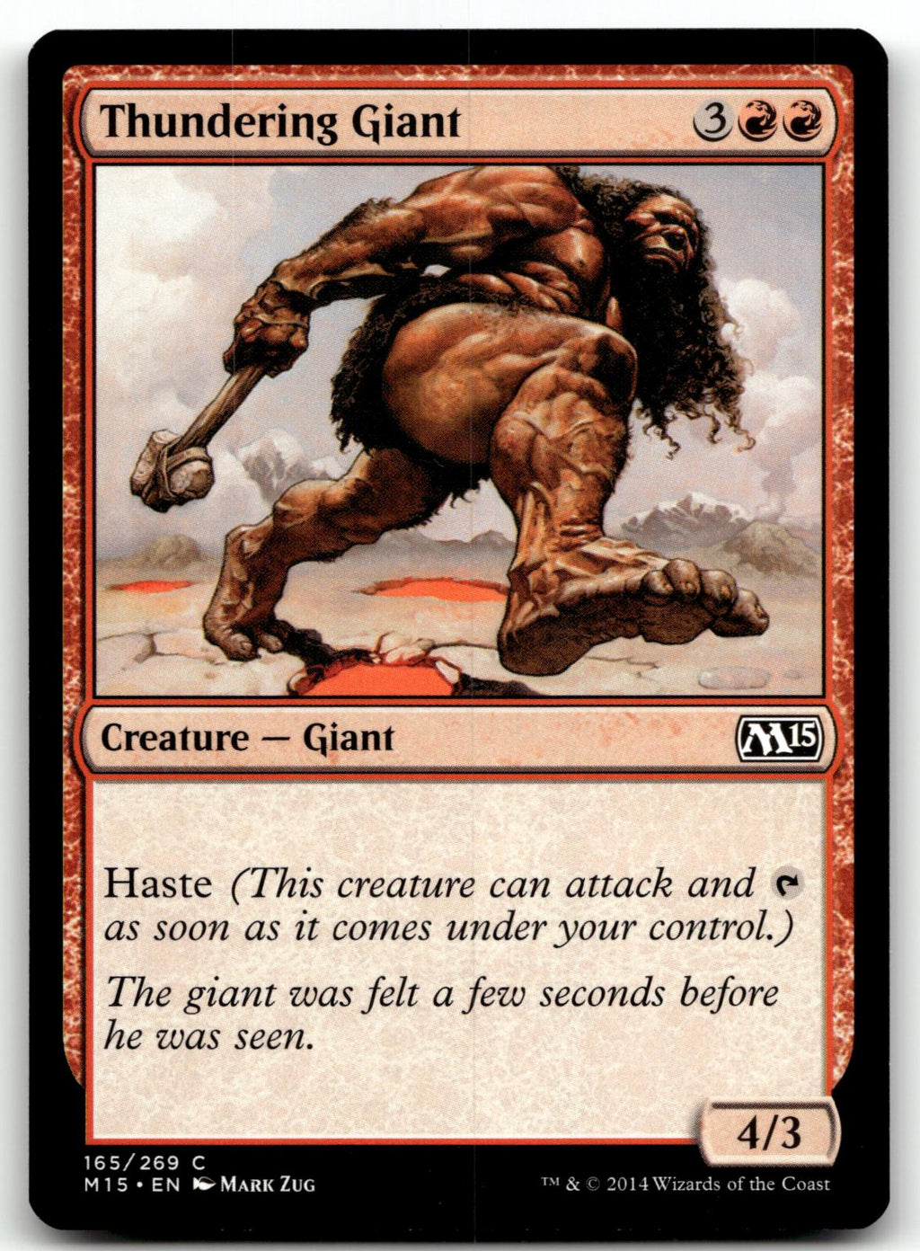 Thundering Giant 165 Common Magic 2015 (M15) Magic: The Gathering Near Mint
