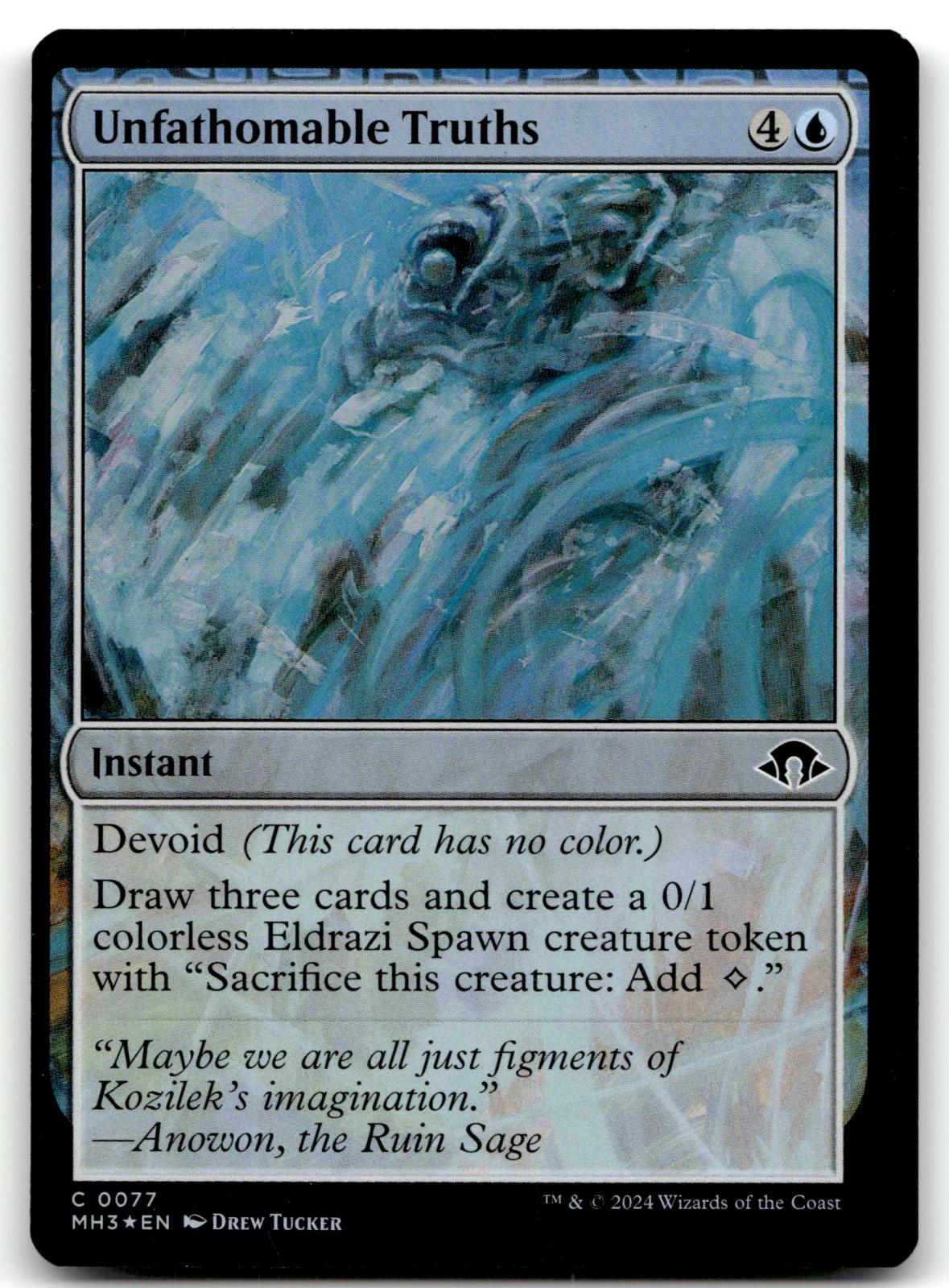 Unfathomable Truths 77 Common Modern Horizons 3 Magic: The Gathering Foil NM