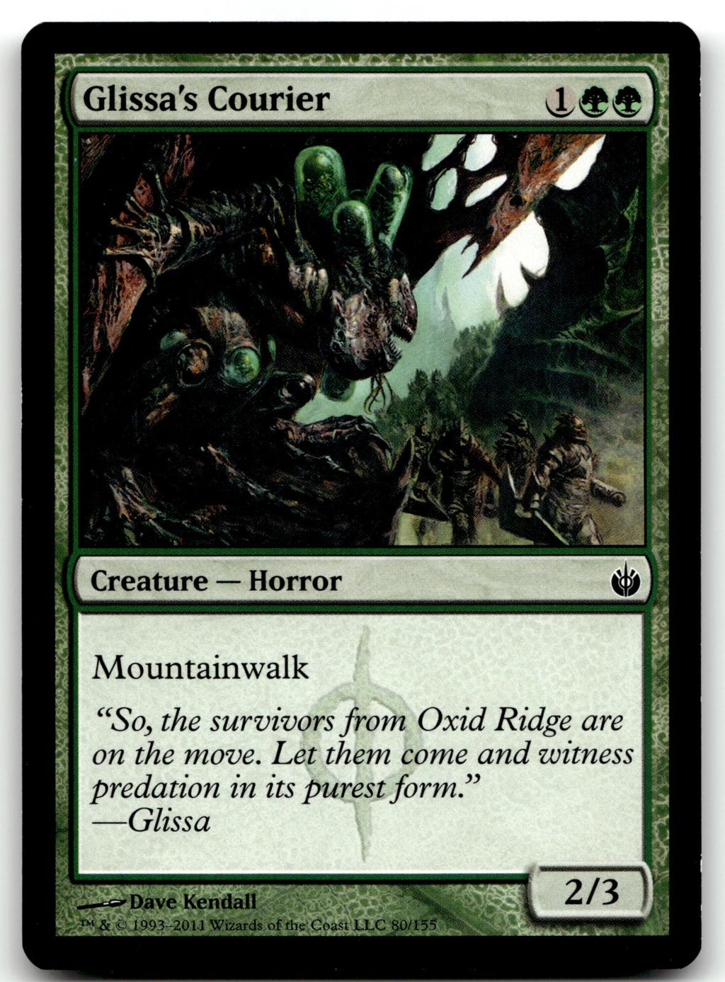 Glissa's Courier 80 Common Mirrodin Besieged Magic: The Gathering Near Mint