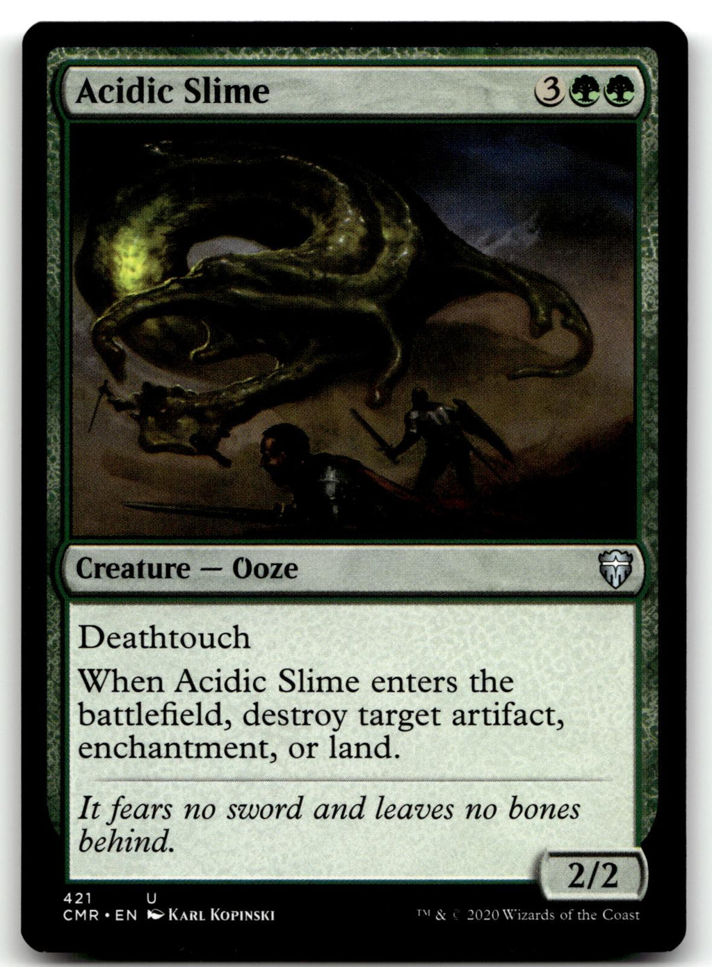 Acidic Slime 421 Uncommon Commander Legends Magic: The Gathering Near Mint
