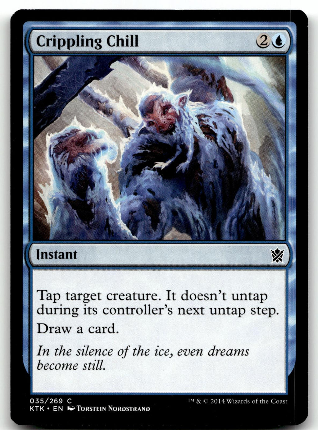 Crippling Chill 35 Common Khans of Tarkir Magic: The Gathering Near Mint
