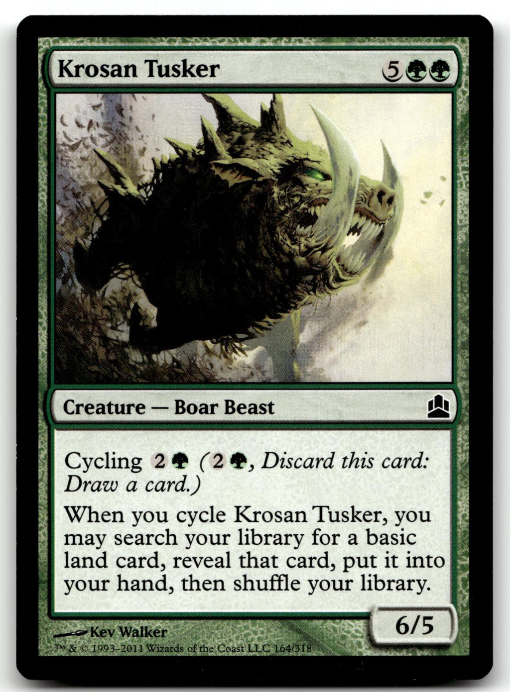 Krosan Tusker 164 Common Commander Magic: The Gathering Near Mint
