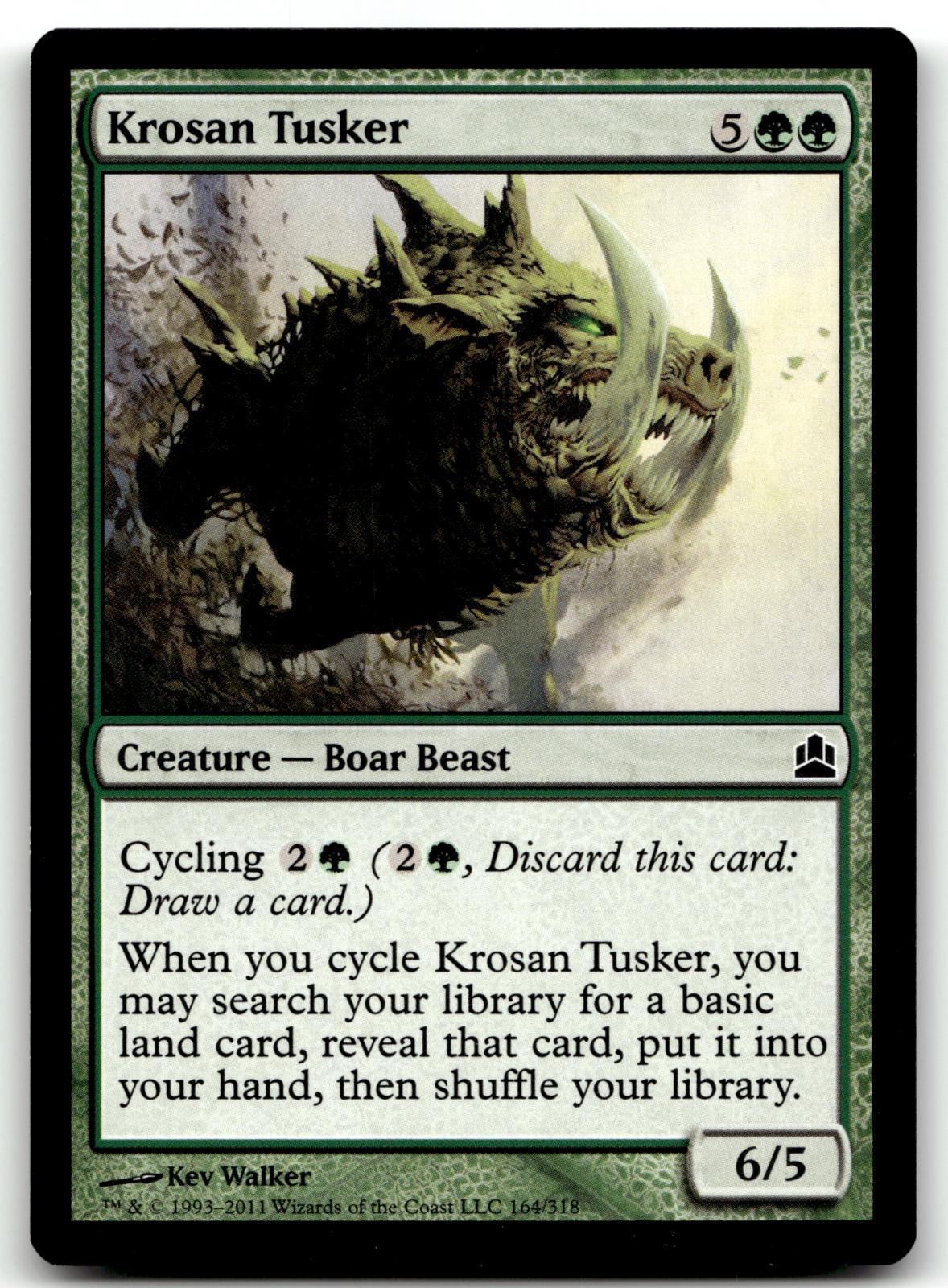 Krosan Tusker 164 Common Commander Magic: The Gathering Near Mint