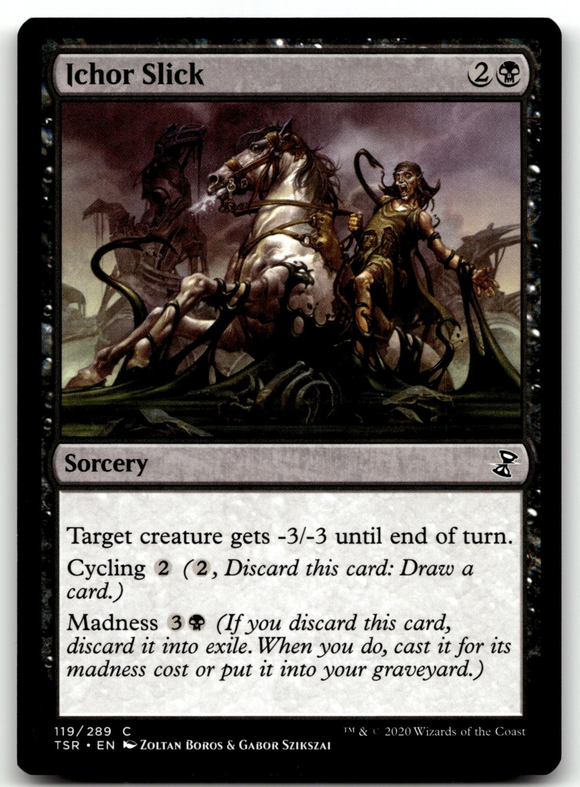 Ichor Slick 119 Common Time Spiral: Remastered Magic: The Gathering Near Mint