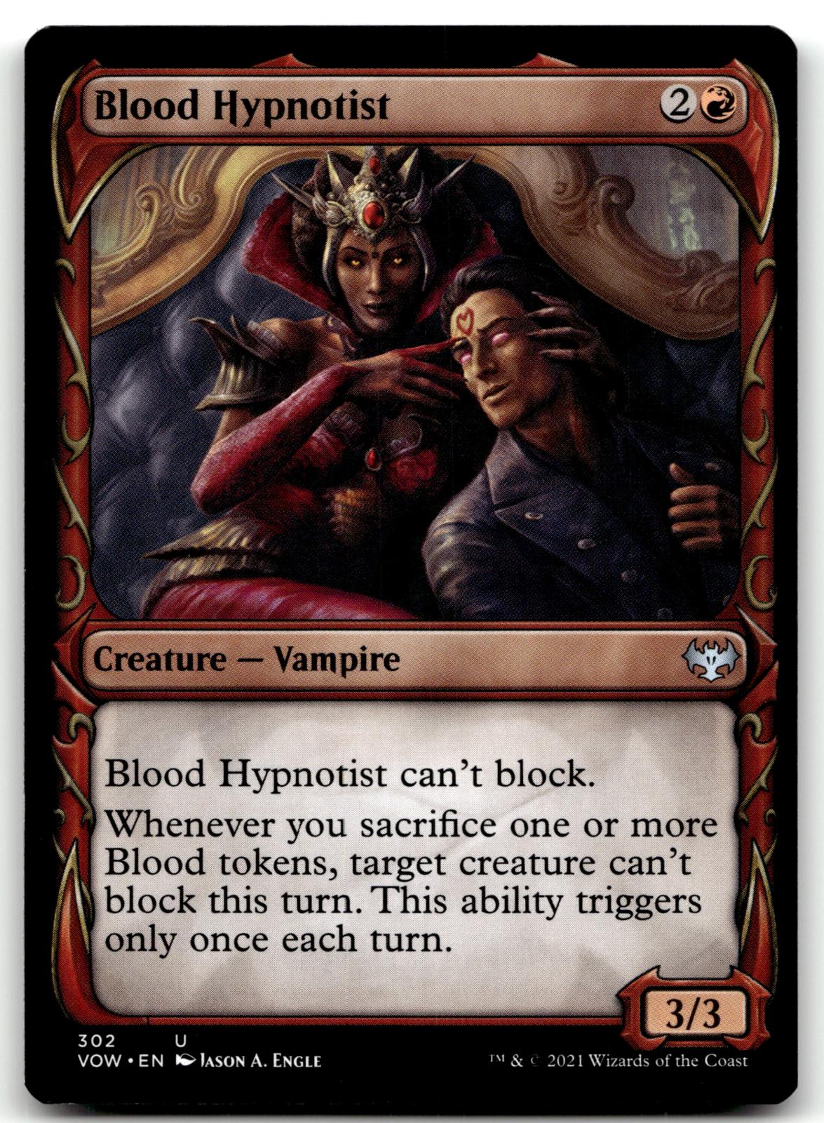 Blood Hypnotist (Showcase) 302 Innistrad: Crimson Vow Magic: The Gathering NM