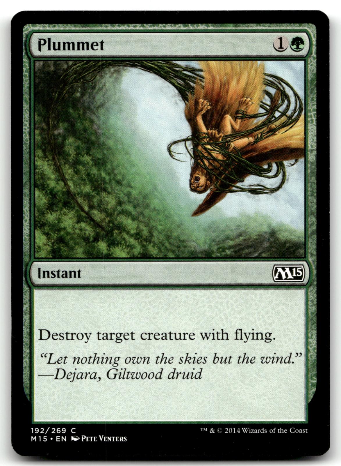 Plummet 192 Common Magic 2015 (M15) Magic: The Gathering Near Mint