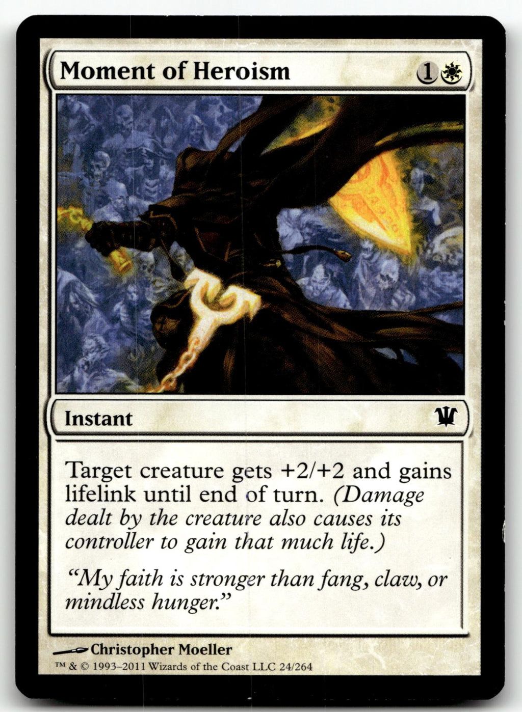 Moment of Heroism 24 Common Innistrad Magic: The Gathering Near Mint