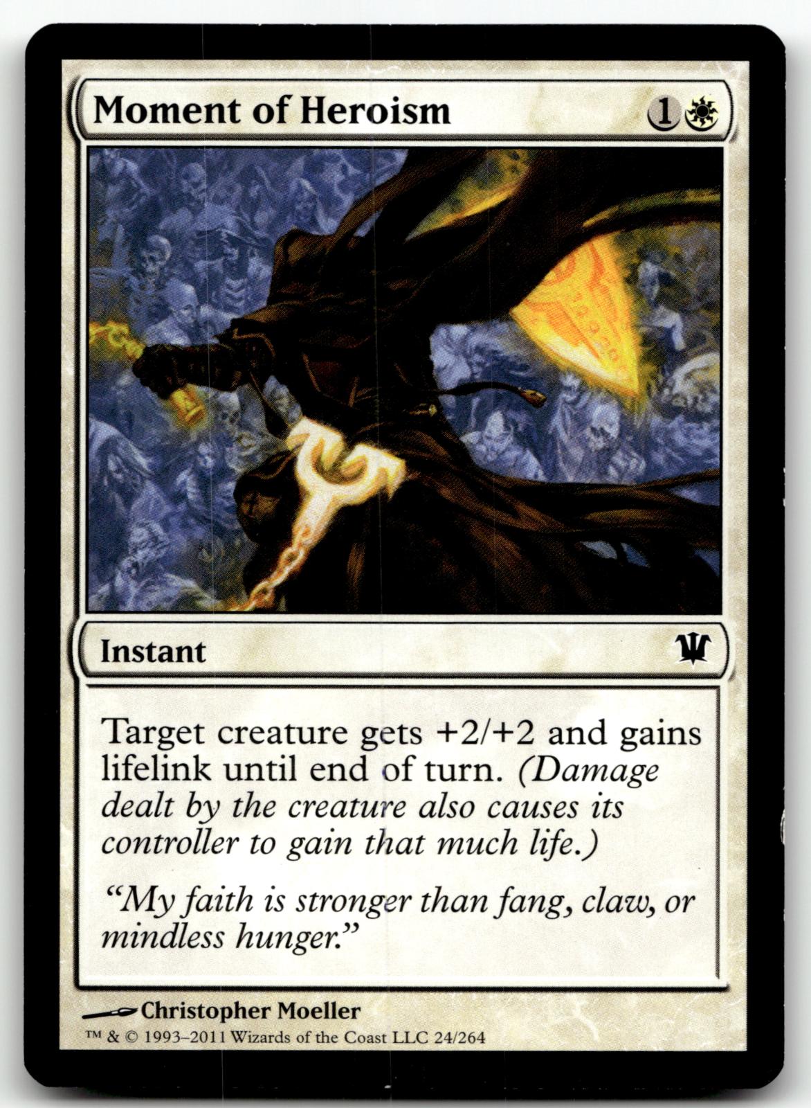 Moment of Heroism 24 Common Innistrad Magic: The Gathering Near Mint