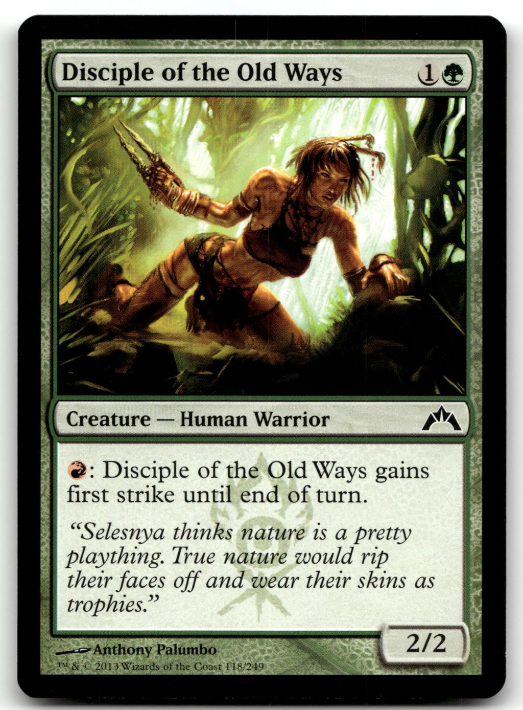 Disciple of the Old Ways 118 Common Gatecrash Magic: The Gathering Near Mint