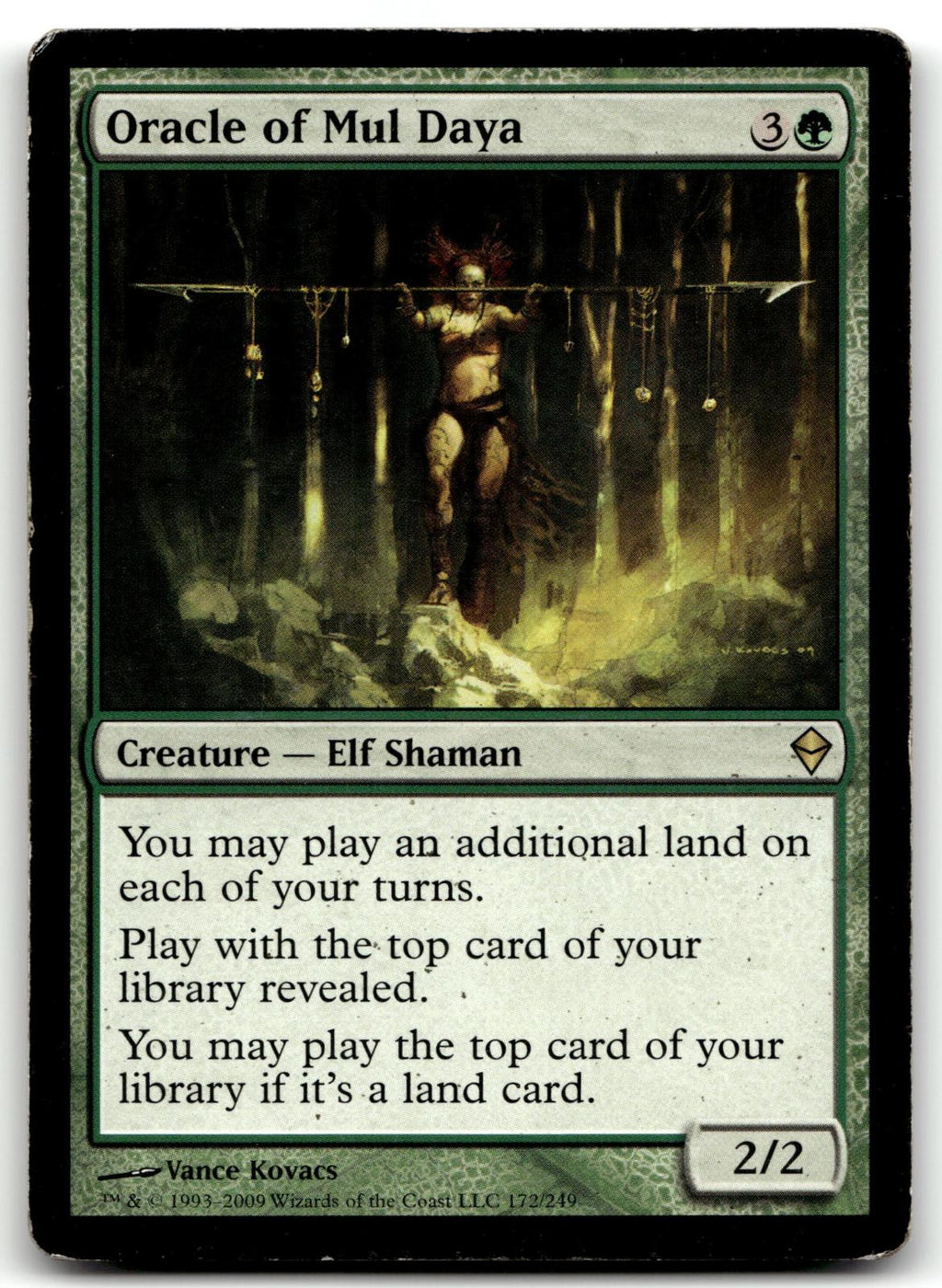 Oracle of Mul Daya 172 Rare Zendikar Magic: The Gathering Near Mint