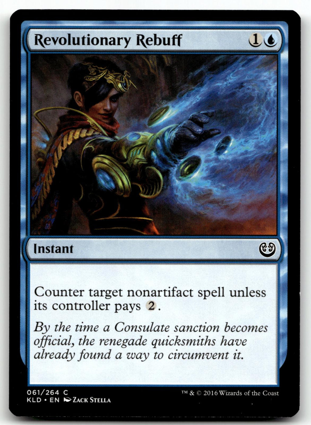 Revolutionary Rebuff 61 Common Kaladesh Magic: The Gathering Near Mint