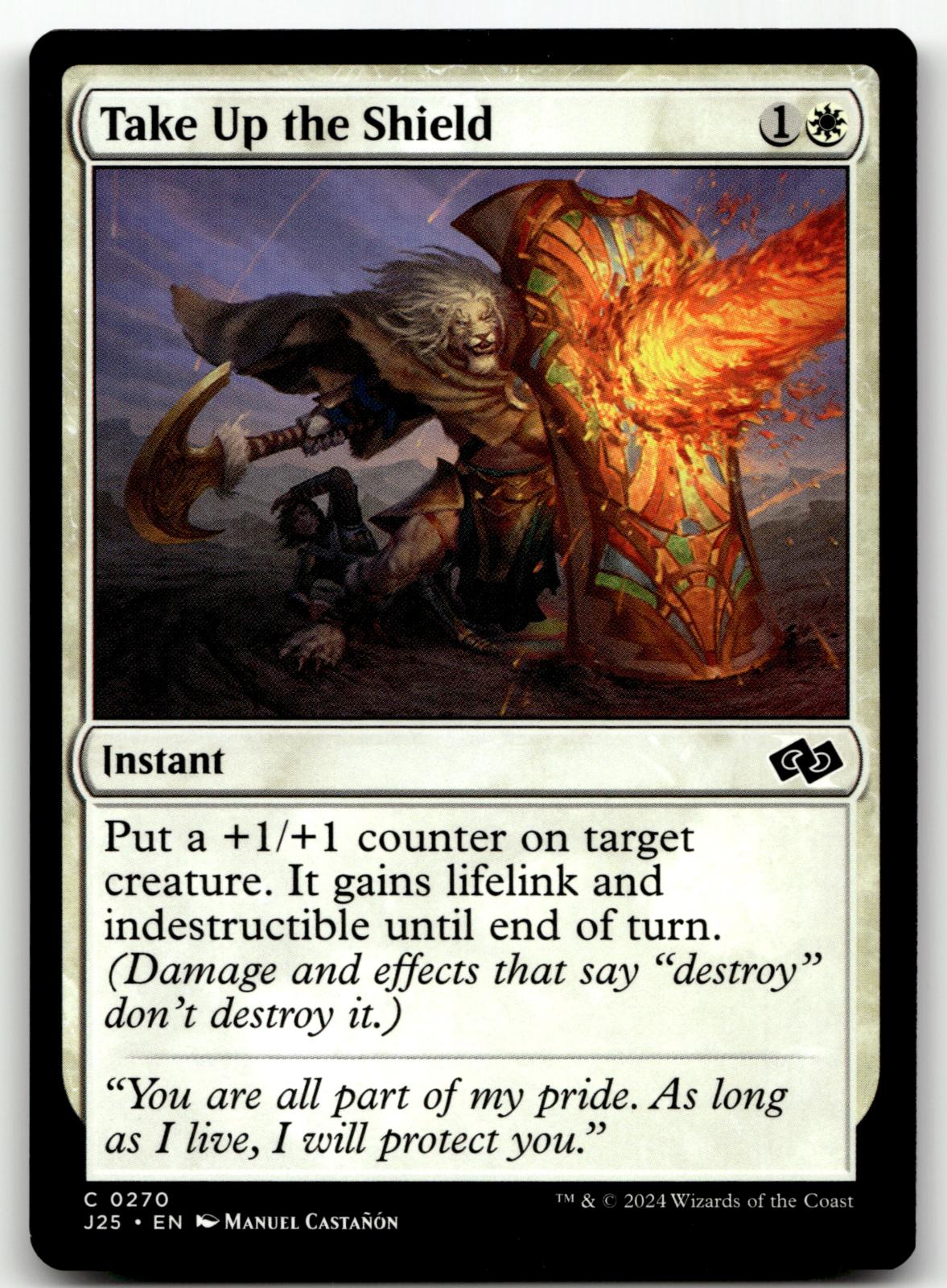 Take Up the Shield 270 Common Foundations Jumpstart Magic: The Gathering NM