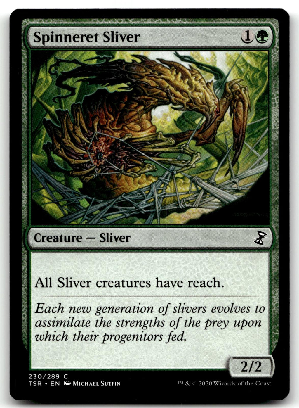 Spinneret Sliver 230 Common Time Spiral: Remastered Magic: The Gathering NM