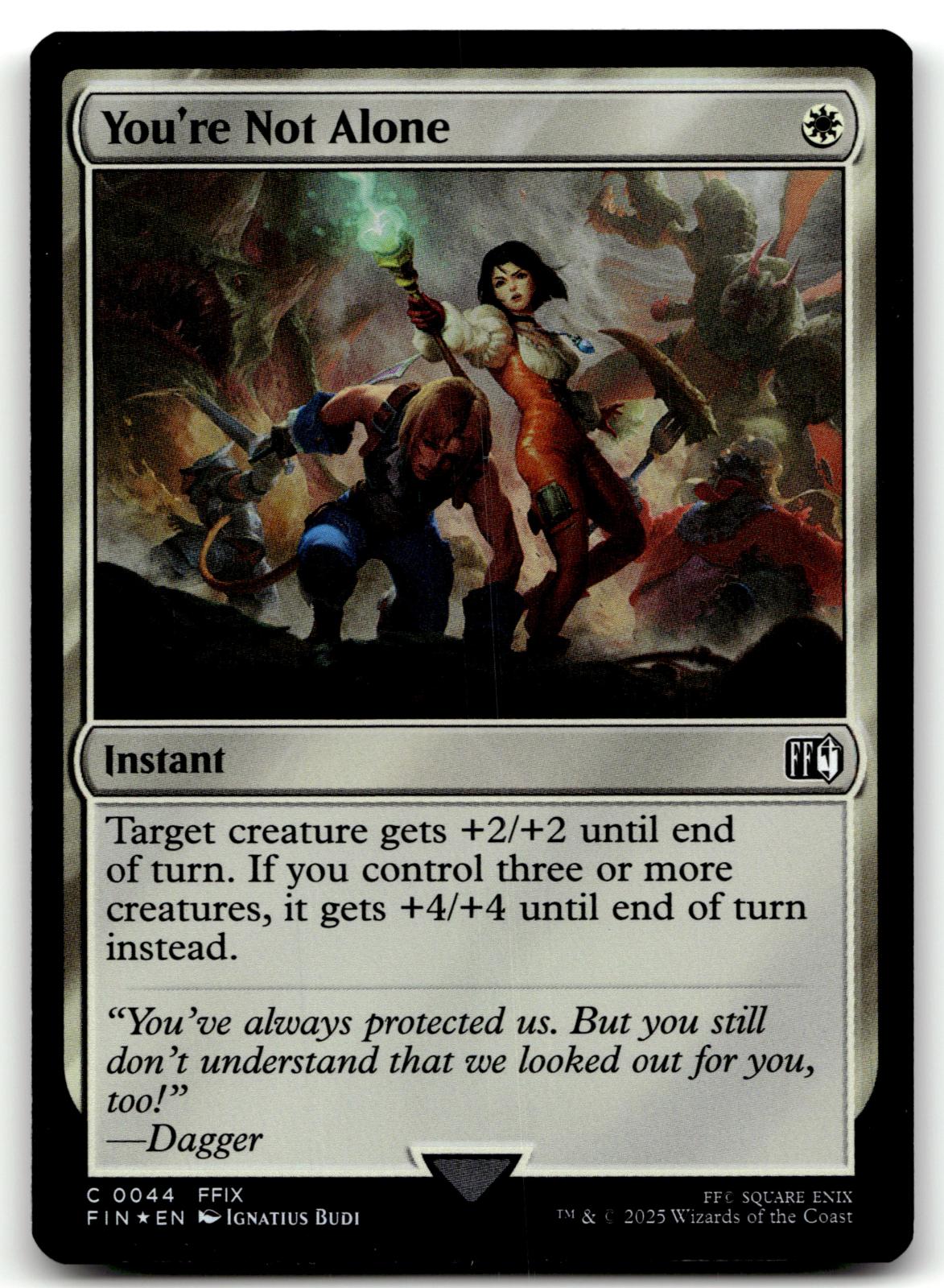 You're Not Alone 44 Common FINAL FANTASY Magic: The Gathering Foil Near Mint