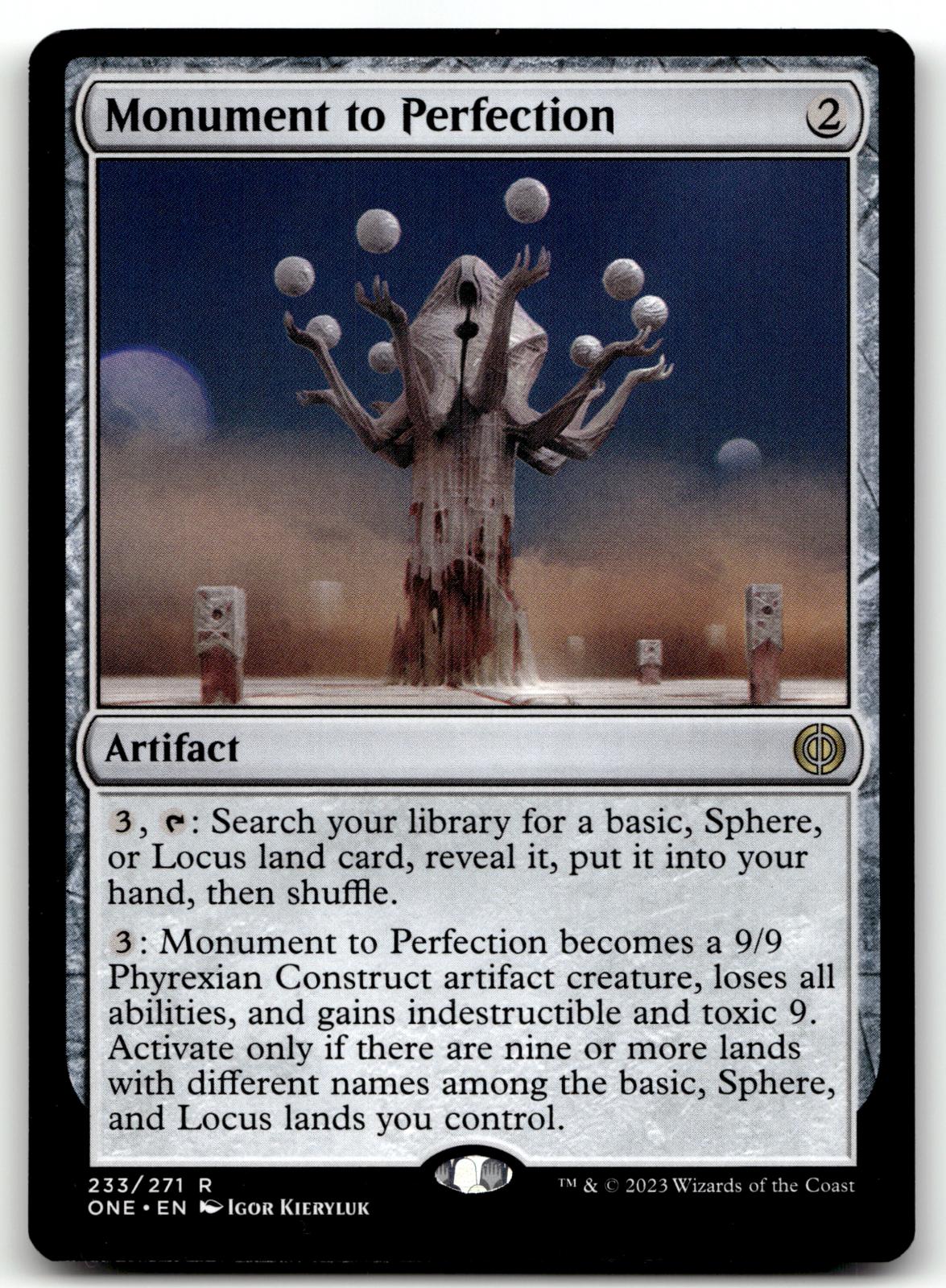 Monument to Perfection 233 Phyrexia: All Will Be One Magic: The Gathering NM