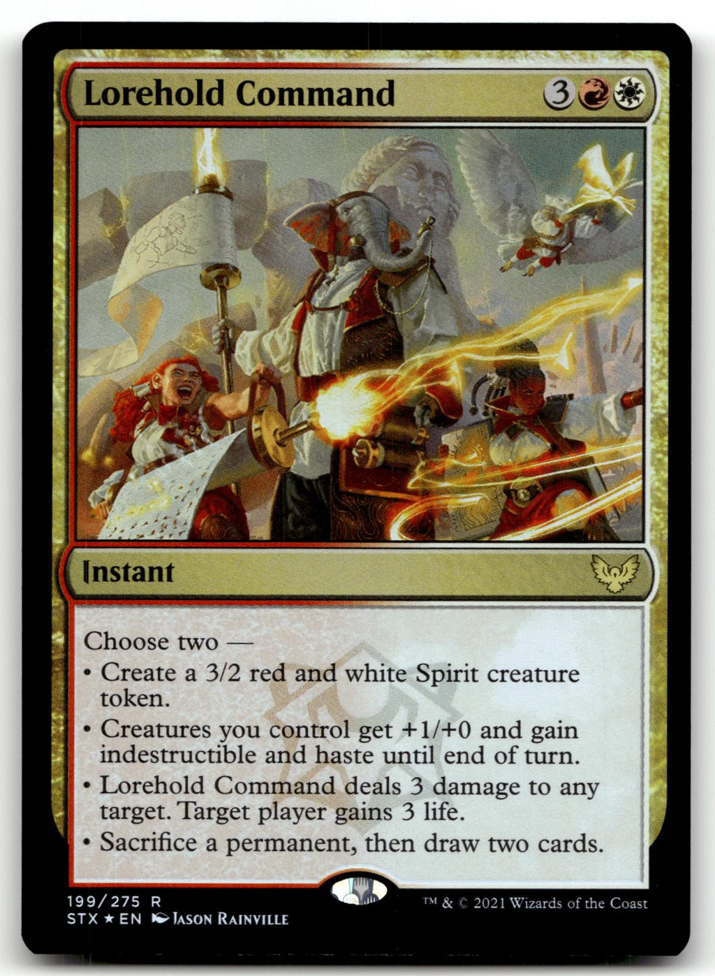 Lorehold Command 199 Strixhaven: School of Mages Magic: The Gathering Foil NM