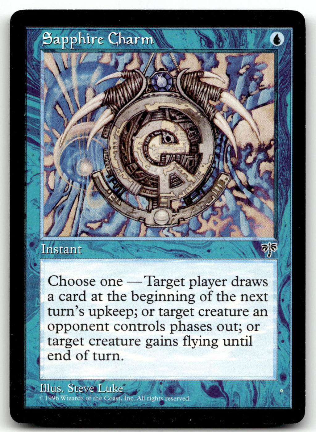 Sapphire Charm Common Mirage Magic: The Gathering Near Mint