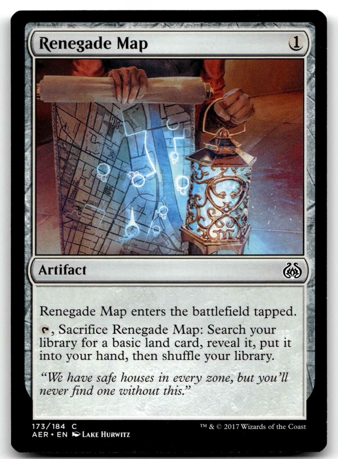 Renegade Map 173 Common Aether Revolt Magic: The Gathering Near Mint