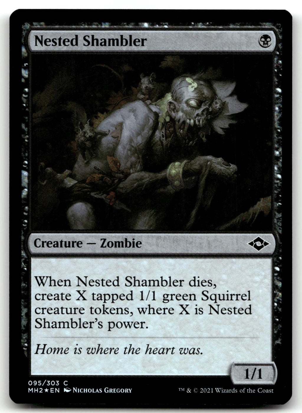 Nested Shambler 95 Common Modern Horizons 2 Magic: The Gathering Foil Near Mint