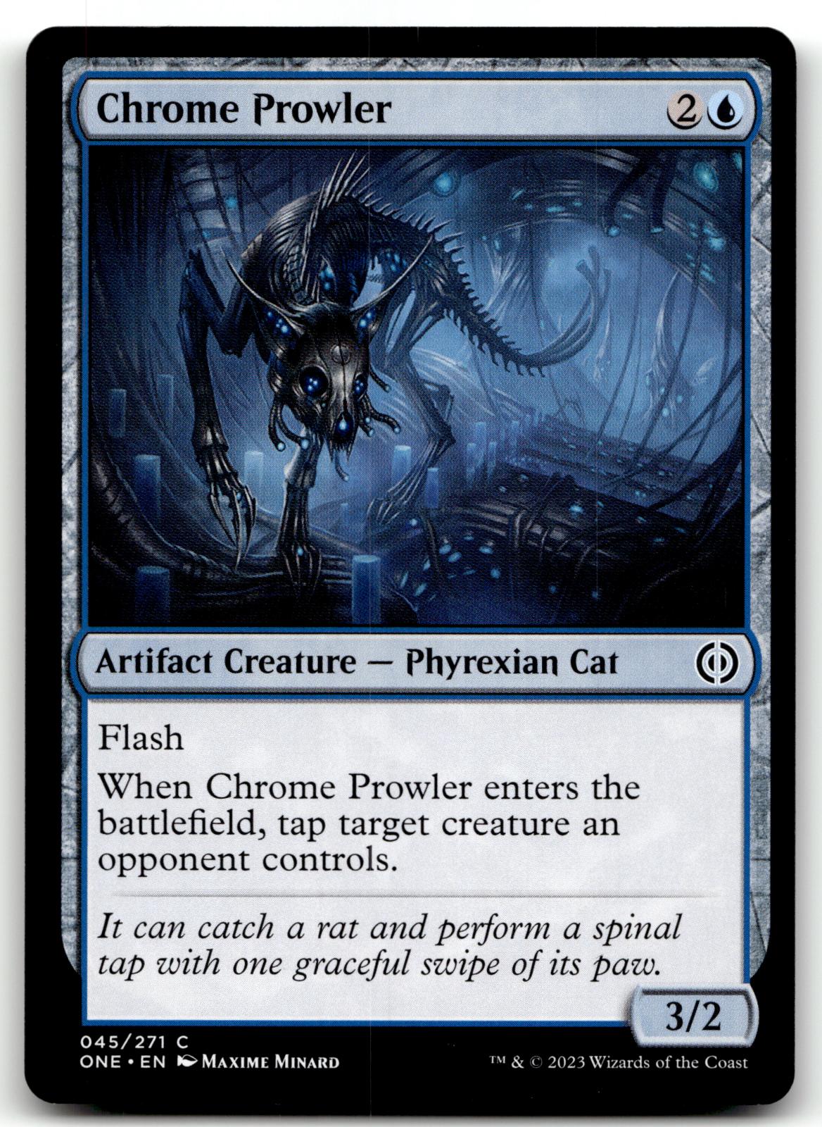 Chrome Prowler 45 Common Phyrexia: All Will Be One Magic: The Gathering NM