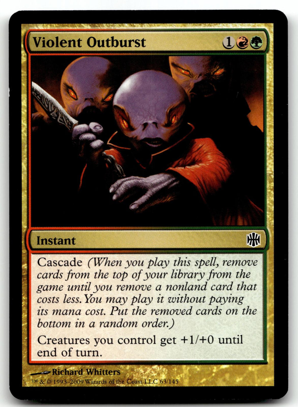 Violent Outburst 63 Common Alara Reborn Magic: The Gathering Near Mint