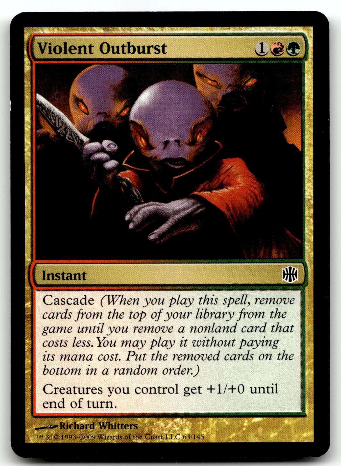 Violent Outburst 63 Common Alara Reborn Magic: The Gathering Near Mint
