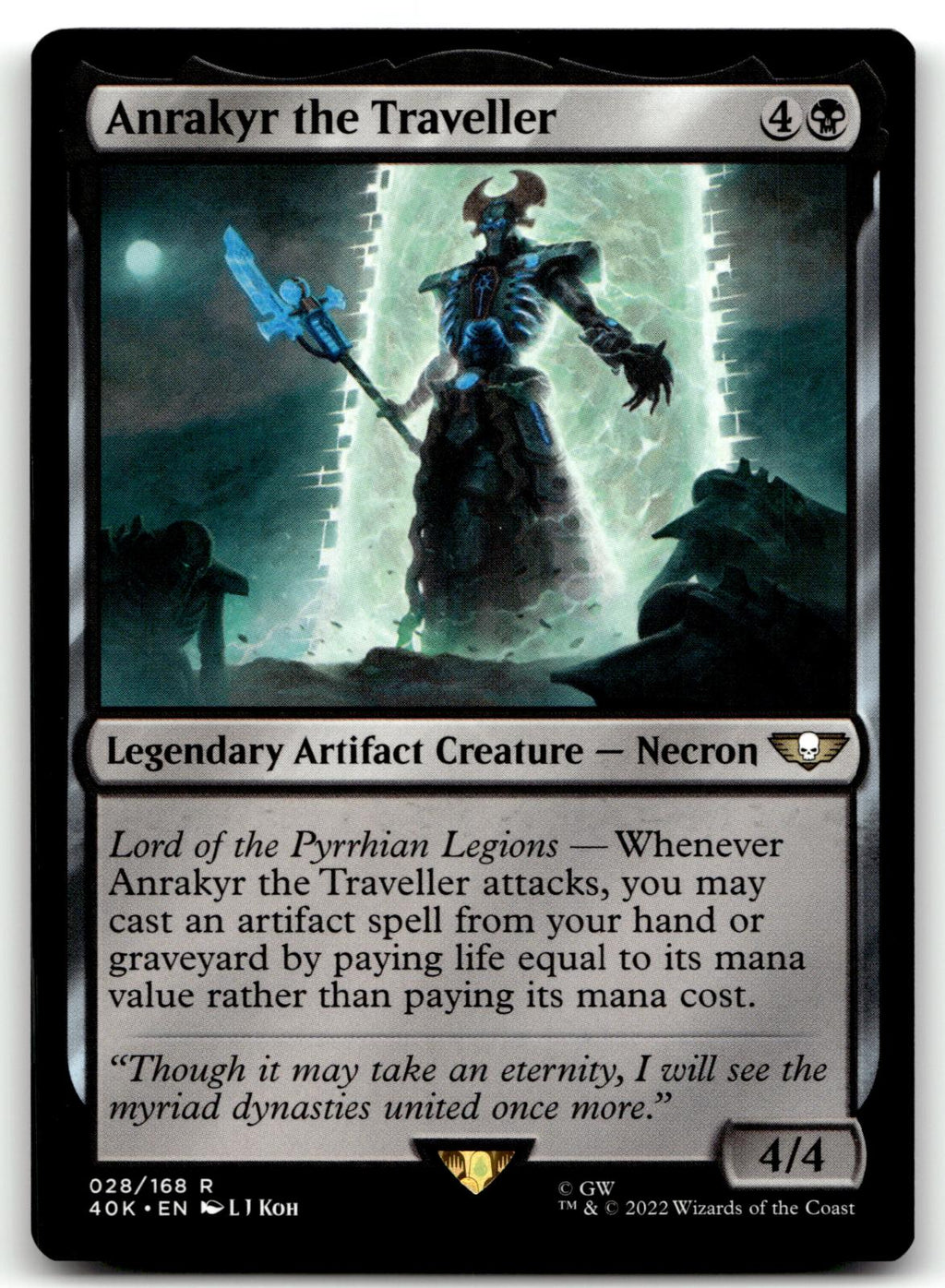 Anrakyr the Traveller 28 Universes Beyond: Warhammer 40,000 Magic: The Gathering NM