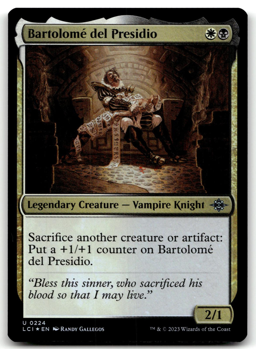 Bartolome del Presidio 224 The Lost Caverns of Ixalan Magic: The Gathering Foil NM