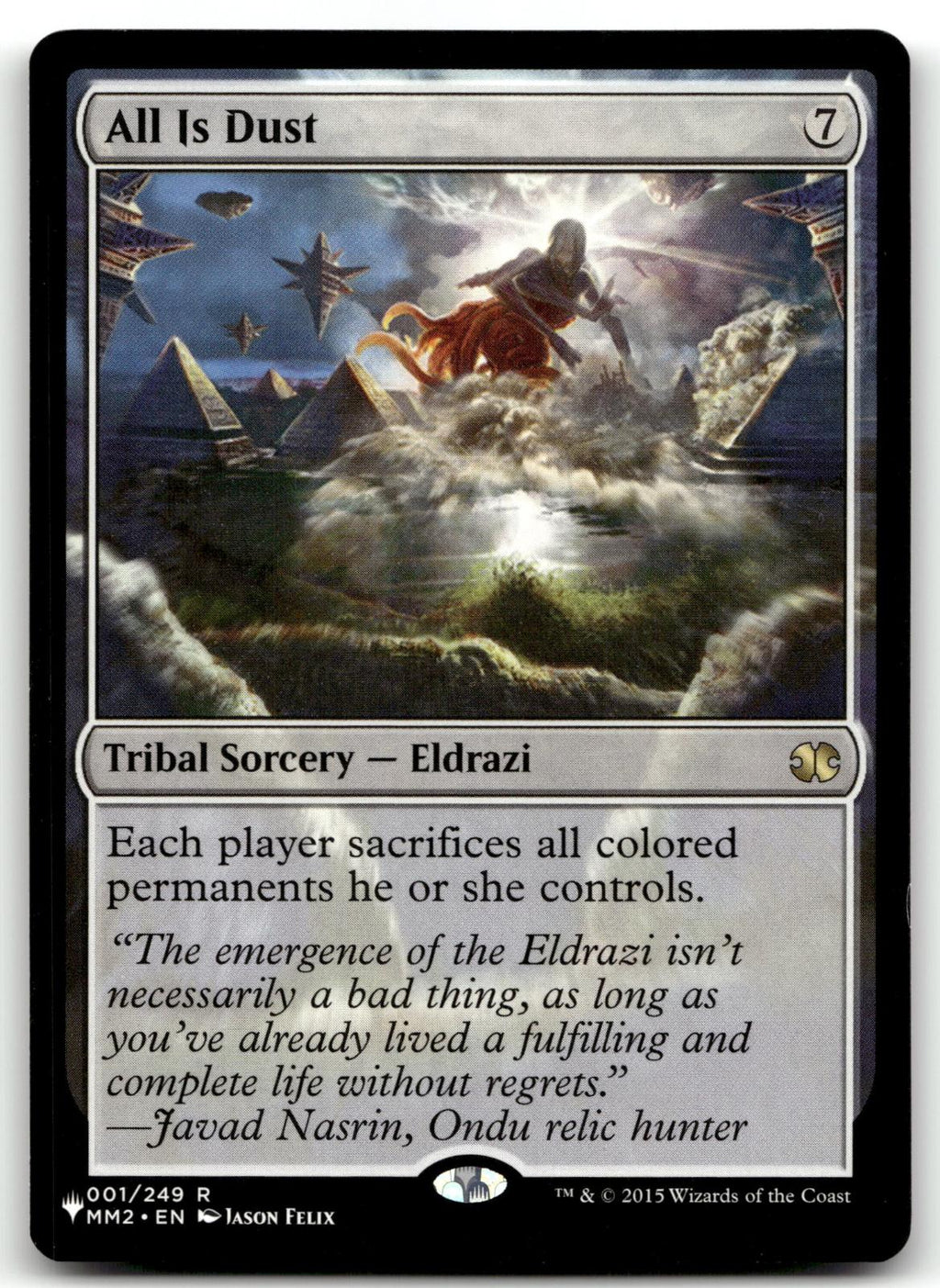 All Is Dust 1 Rare Modern Masters 2015 Magic: The Gathering Near Mint