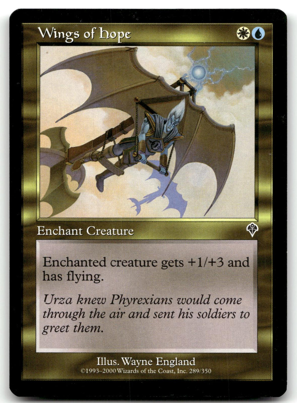 Wings of Hope 289 Common Invasion Magic: The Gathering Near Mint