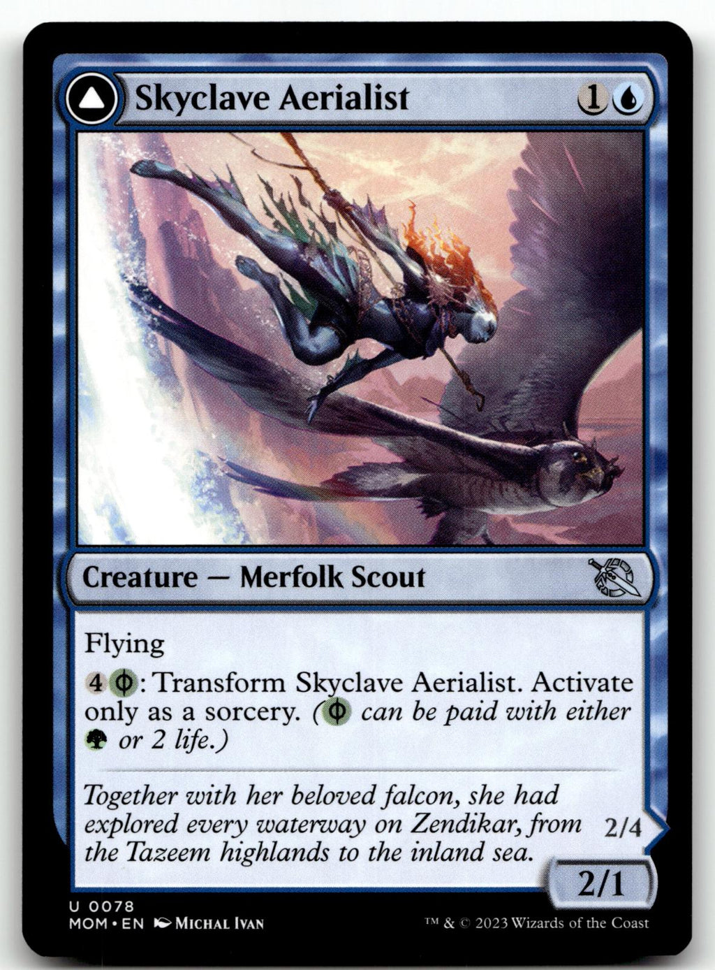 Skyclave Aerialist 78 Uncommon March of the Machine Magic: The Gathering NM