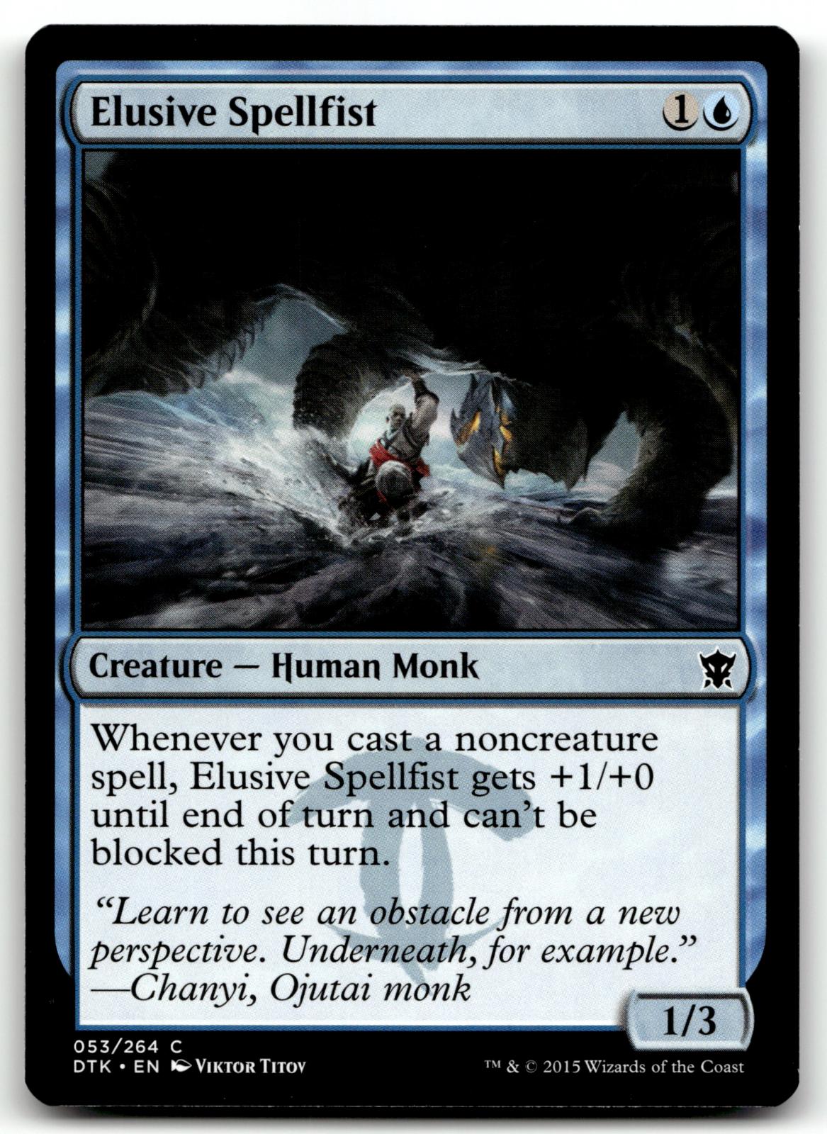 Elusive Spellfist 53 Common Dragons of Tarkir Magic: The Gathering Near Mint