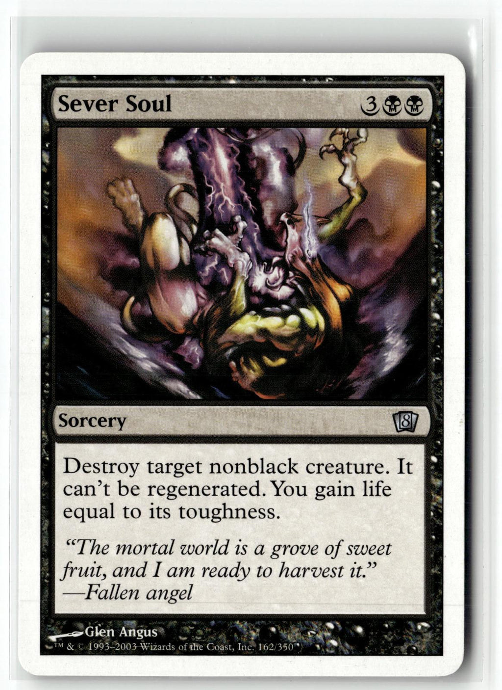 Sever Soul 162 Uncommon 8th Edition Magic: The Gathering Near Mint