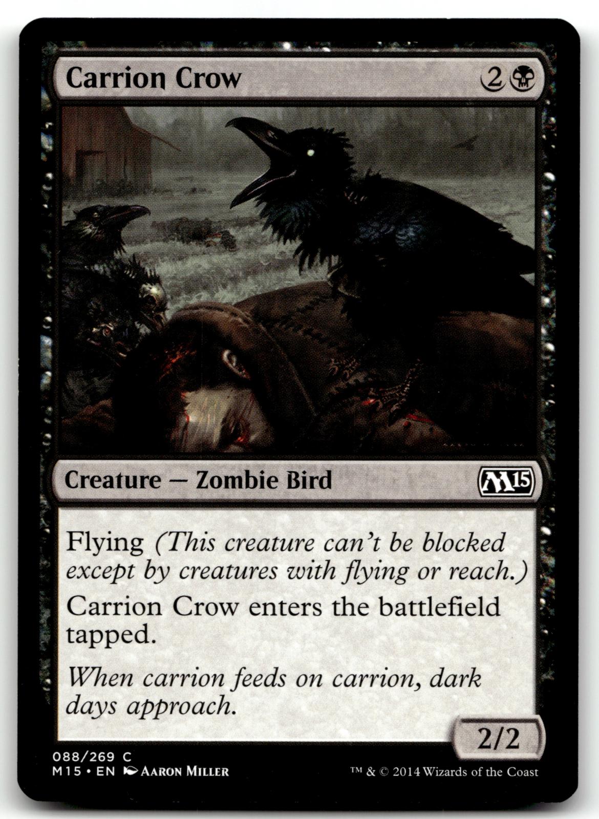 Carrion Crow 88 Common Magic 2015 (M15) Magic: The Gathering Near Mint