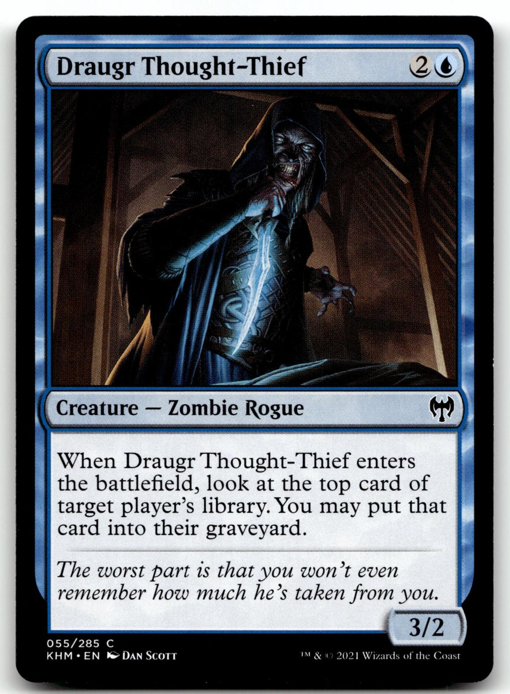 Draugr Thought-Thief 55 Common Kaldheim Magic: The Gathering Near Mint