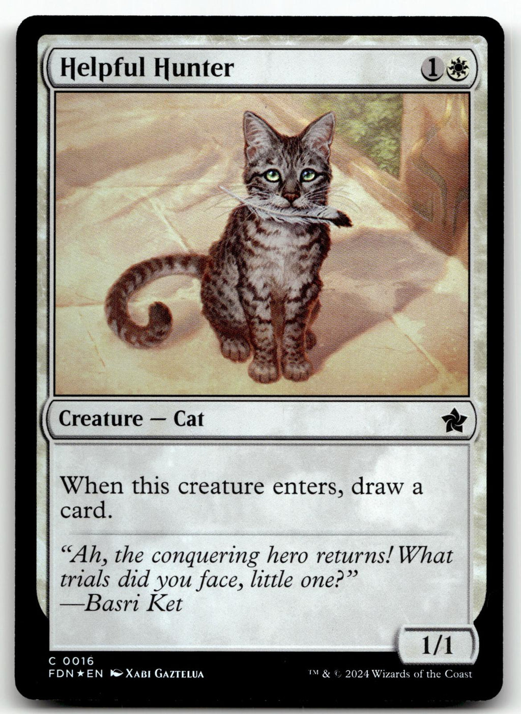 Helpful Hunter 16 Common Foundations Magic: The Gathering Foil Near Mint